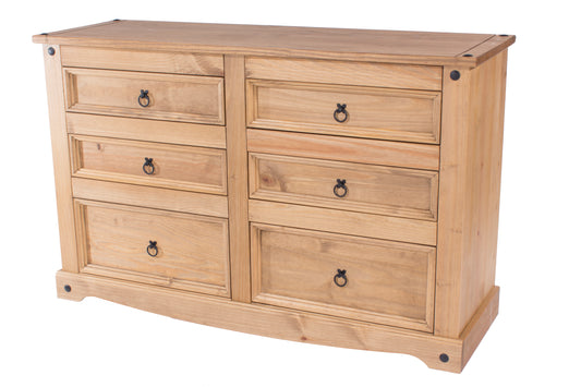 Corona 3+3 drawer wide chest