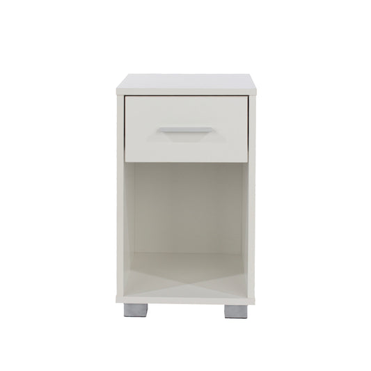 Contemporary 1 drawer compact bedside cabinet