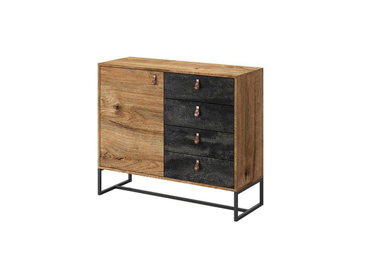 Dark Sideboard Cabinet 103cm All Homely