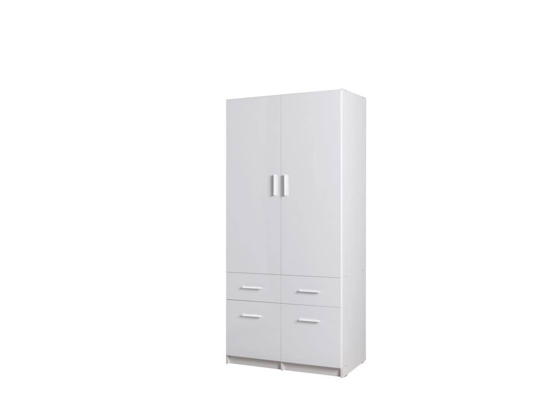 Alpin Hinged Door Wardrobe 92cm Drawers All Homely