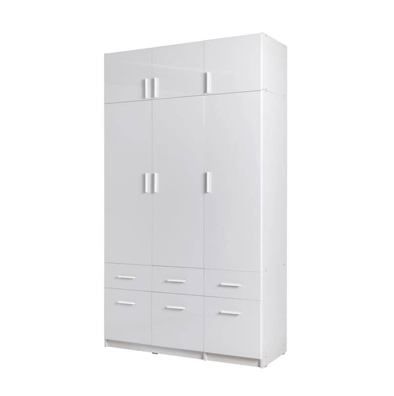 Optional Storage Cabinet For Alpin Wardrobe 136cm All Homely