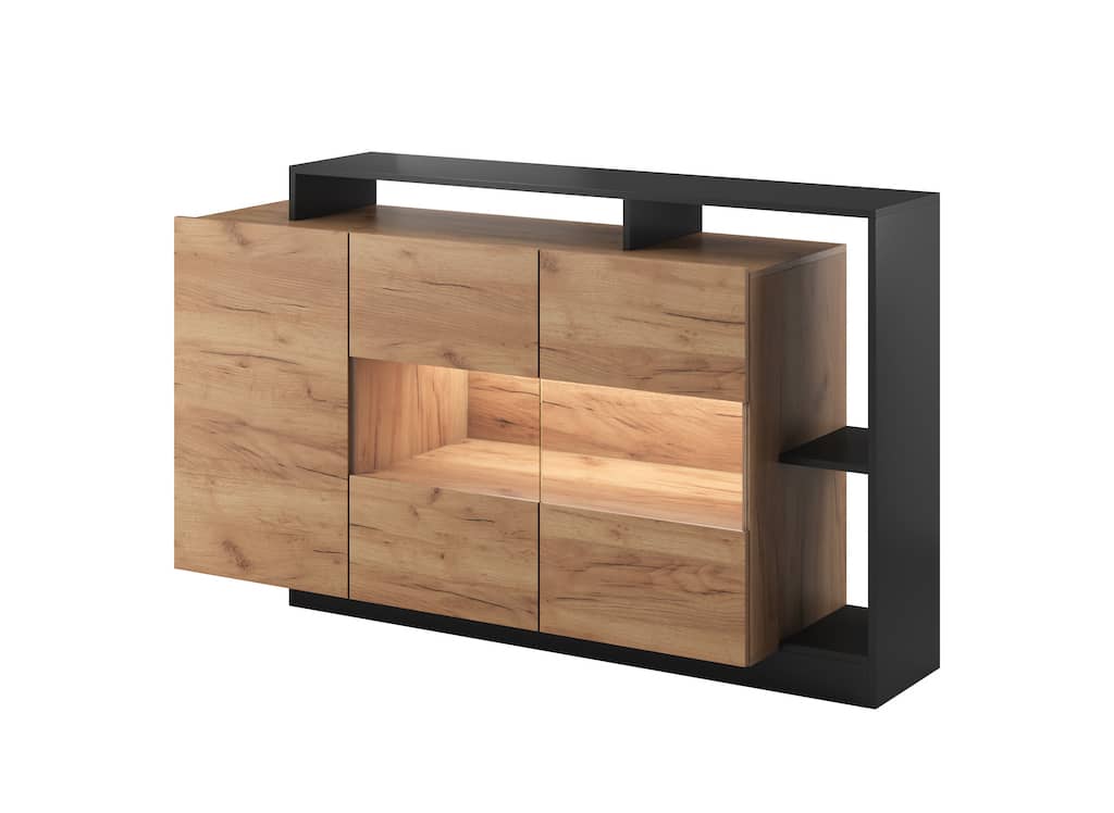 Alva Display Sideboard Cabinet 155cm All Homely