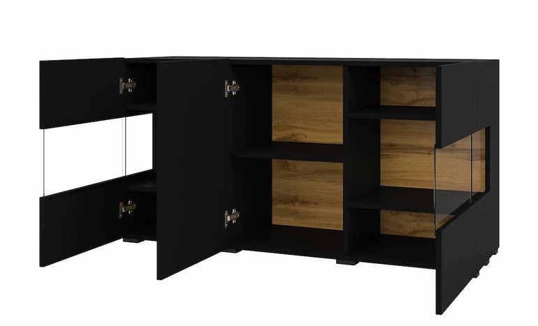 Ava 25 Display Sideboard Cabinet 120cm All Homely