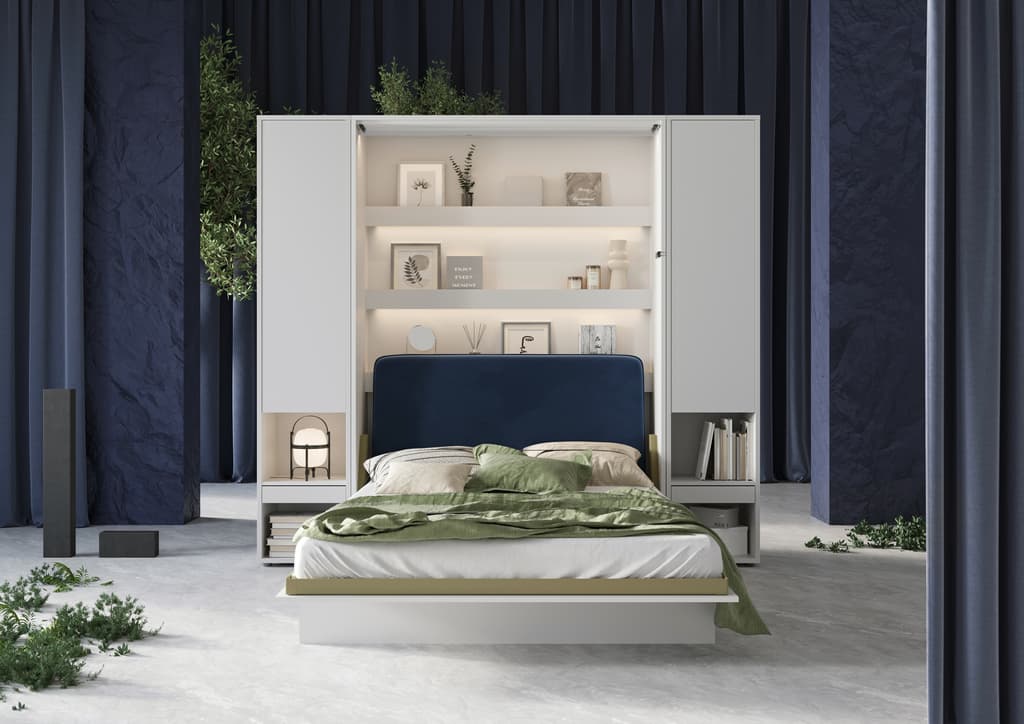 BC-16 Optional Headboard For BC-01 Vertical Wall Bed Concept 140cm All Homely