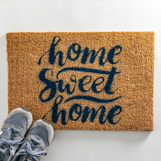 Artsy Doormats Home Sweet Home Blue Doormat