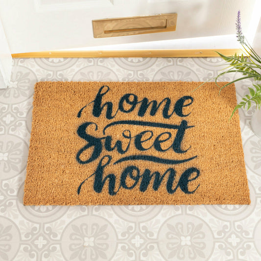 Artsy Doormats Home Sweet Home Blue Doormat