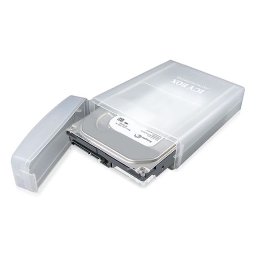 Icy Box IB-AC602A 3.5" Hard Drive Anti-Shock Protective Box, Fall/Dust/Splash Protection, Stackable All Homely