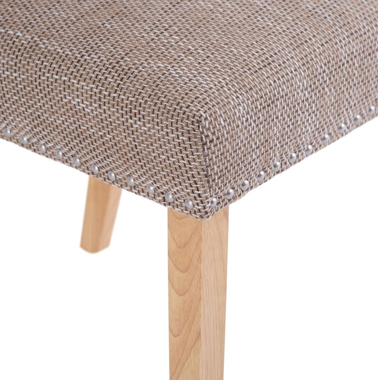 The Chair Collection - Studded Dining The Chair - Tweed Fabric
