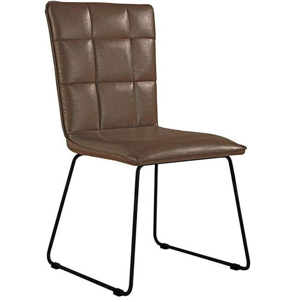 The Chair Collection Brown - Panel back The Chair with angled legs