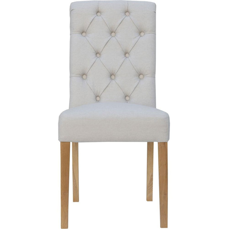 The Chair Collection - Button back with scroll top