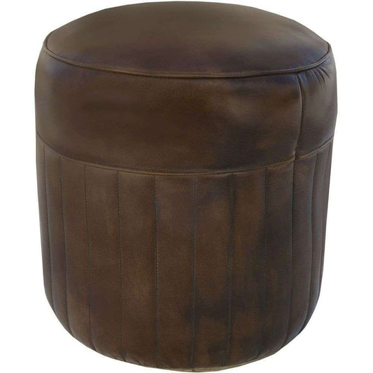 The Chair Collection - Leather Pouf