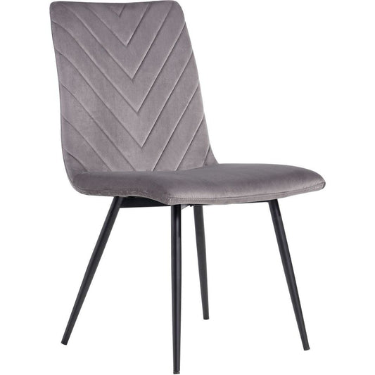 The Chair Collection - Retro Dining - Dark Grey Velvet