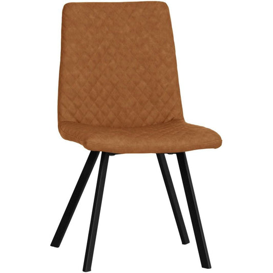The Chair Collection - Diamond Stitch Dining Chair - Tan