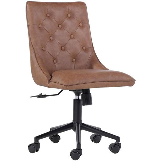 The Chair Collection Tan - Button Back Office