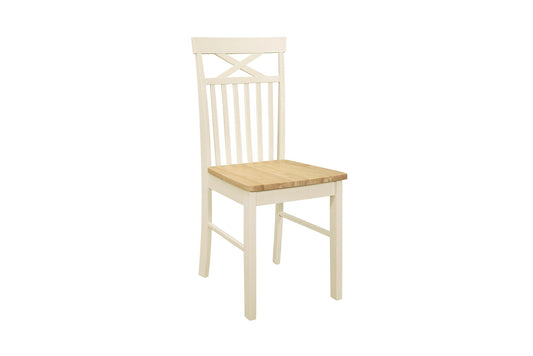 Chatsworth Farmhouse-Style Dining Chair Pair - Easy Care, Soft Cloth Wipeable
