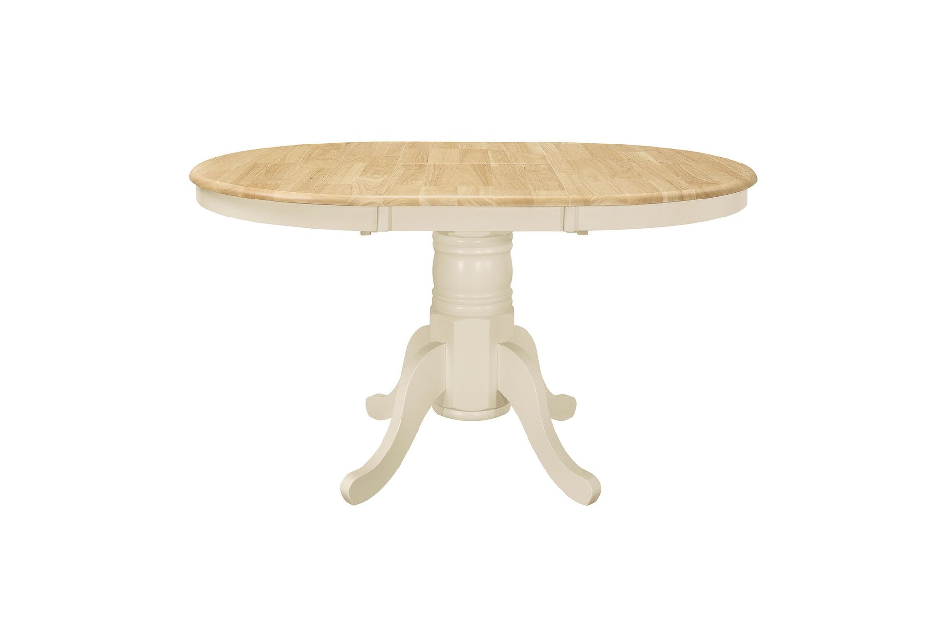 Chatsworth Classic Farmhouse Round Extending Dining Table with 4 Chairs, Easy to Use