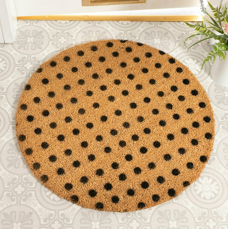 Artsy Doormats Dots Circle Doormat