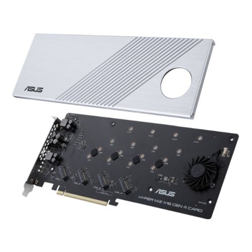 Asus Hyper M.2 x16 Gen 4 Card PCIe 4.0/3.0 , Supports four NVMe M.2 Devices & PCIe 4.0 NVMe RAID and Intel RAID-on-CPU All Homely