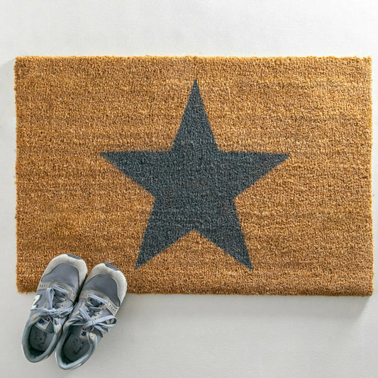 Artsy Doormats Country Home Star Extra Large Grey Doormat