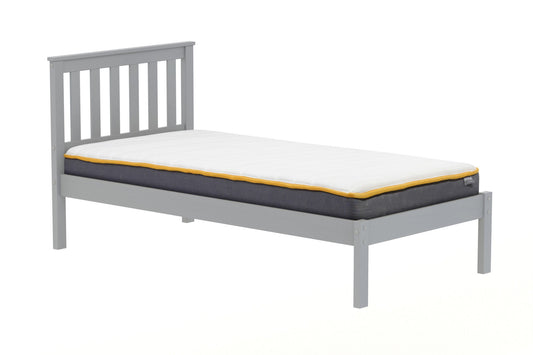 Denver Bed: Traditional Shaker Style, Solid Pine Construction, Slatted Base for Firm Support