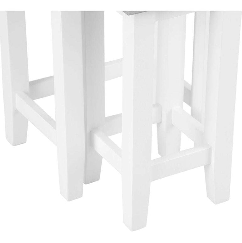 EA Dining White - Nest of 2 tables