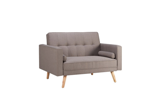 Ethan Medium Sofa Bed: Contemporary, Retro-Styled Guest Bed with Contrasting Buttoned Details