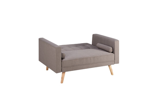 Ethan Medium Sofa Bed: Contemporary, Retro-Styled Guest Bed with Contrasting Buttoned Details