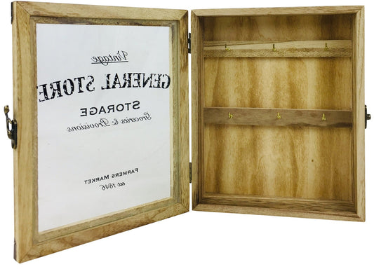 Rustic General Store Key Box Wooden