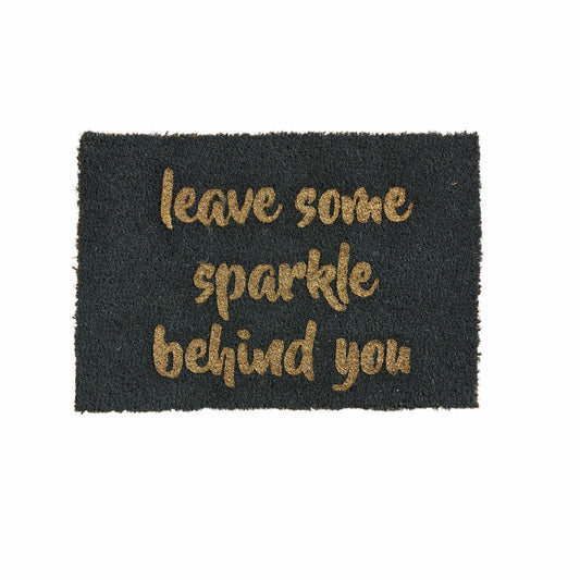 Artsy Doormats Leave some sparkle doormat