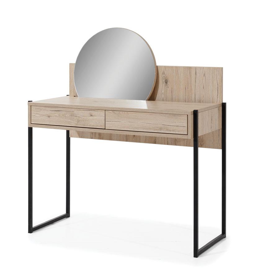 Glass Loft Dressing Table with Mirror All Homely