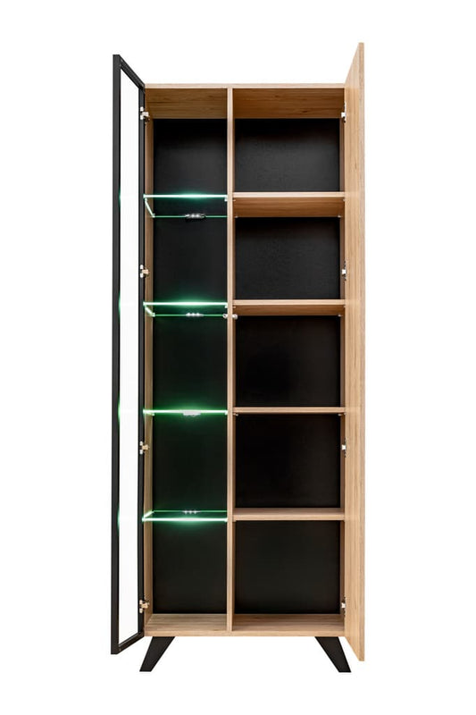 Liam Tall Display Cabinet 70cm All Homely