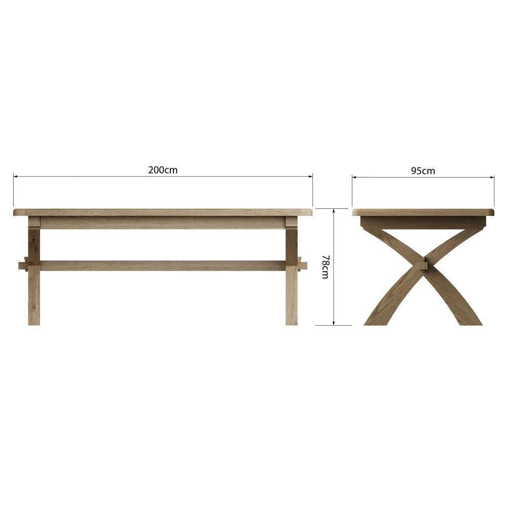 HO Dining & Occasional - 2M Cross legged Fixed Top Table