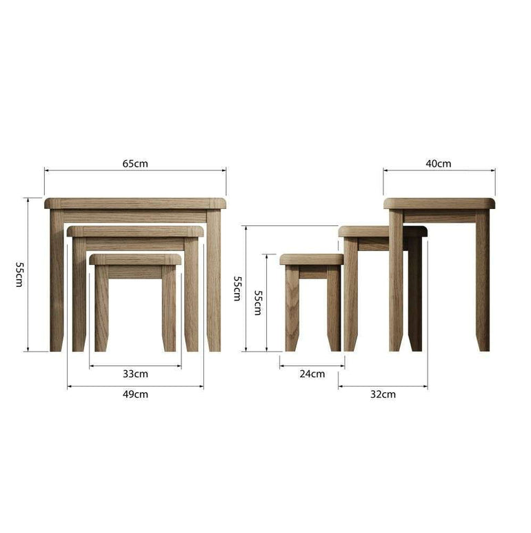 HO Dining & Occasional - Nest of 3 Tables