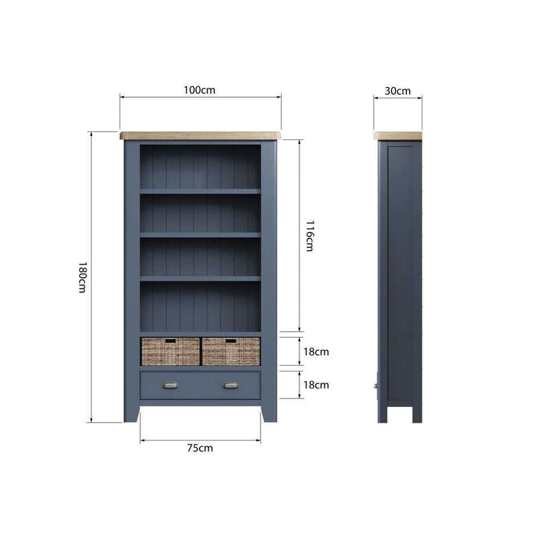 HOP Dining & Occasional Blue - Large Bookcase