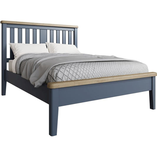 HOP 5'0 Bed with Wooden Headboard and Low End Footboard