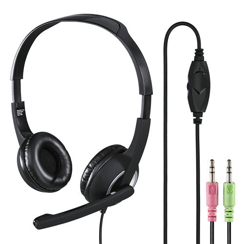 Hama HS-P150 Ultra-lightweight Headset with Boom Microphone, 3.5mm Jack, Padded Ear Pads, Inline Controls All Homely