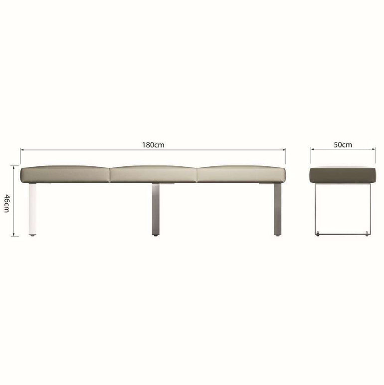 ID Dining - 1.8m Dining Bench in Taupe