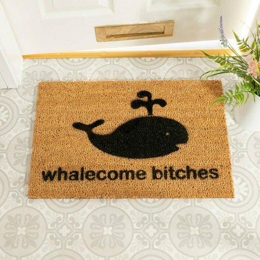 Artsy Doormats Whalecome Bitches Doormat