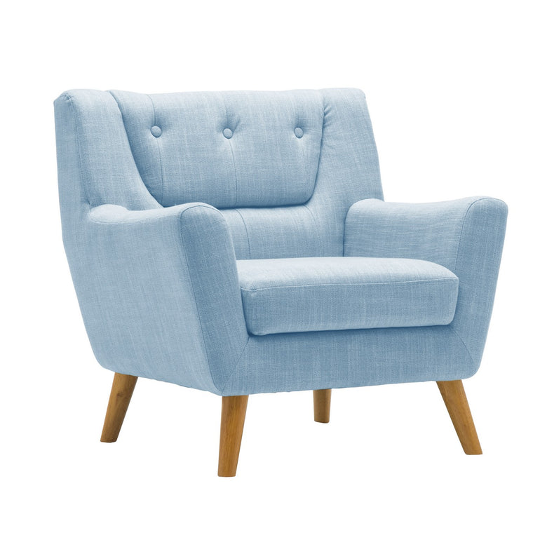 Birlea Lambeth Sofa Range: Retro-Inspired, Button-Back, Streamline Shapes, Ideal for Contemporary Room Settings