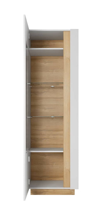 Arco Tall Display Cabinet 60cm All Homely