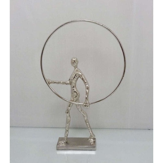 Mint Homeware - Man with Ring Sculpture - Nickel