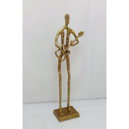 Mint Homeware - Man with Guitar Ornament - Gold