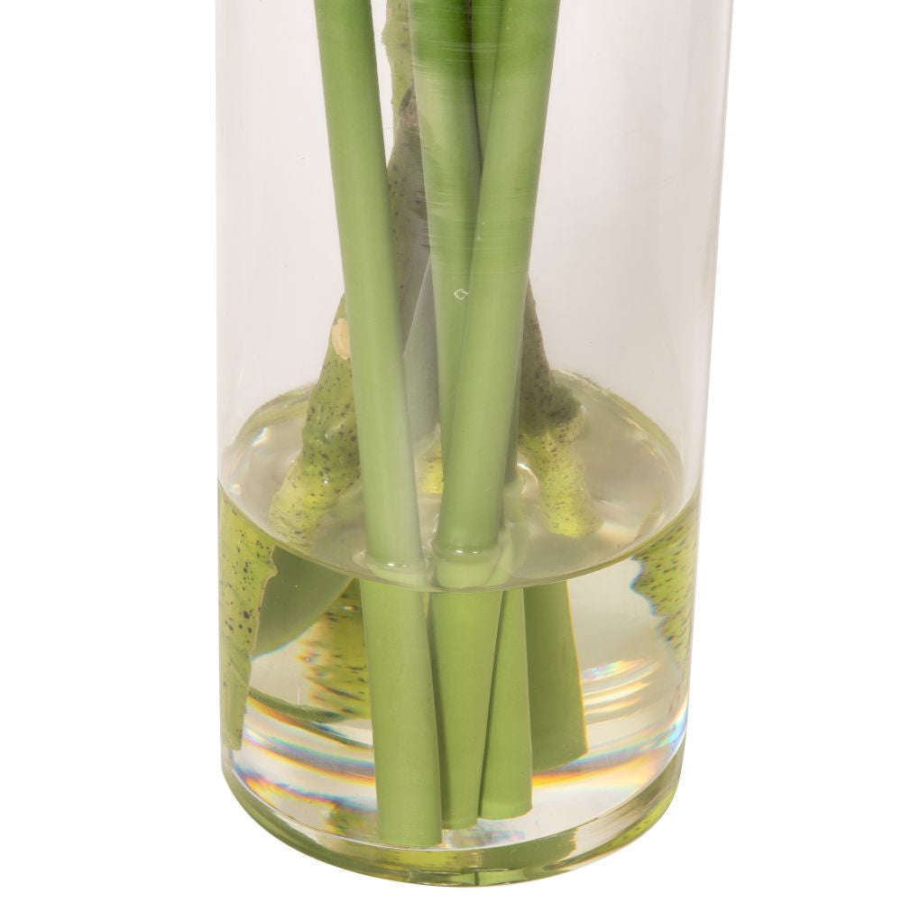 Mint Homeware - Calla Lilies and Hydrangeas in Glass Vase