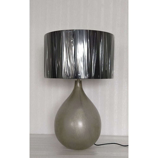 Mint Homeware - Glass Table Lamp - Grey