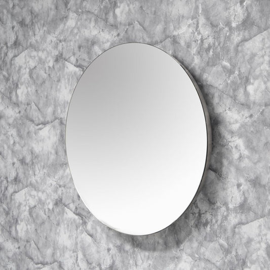 The Mirror Collection - Small Round Wall Mirror - Nickel