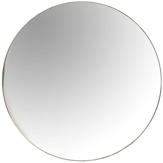 The Mirror Collection - Small Round Wall Mirror - Nickel