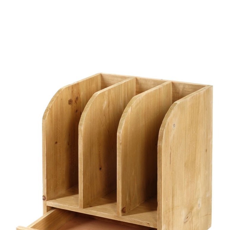 Wooden Files with Drawer 30 x 23 x 35 cm
