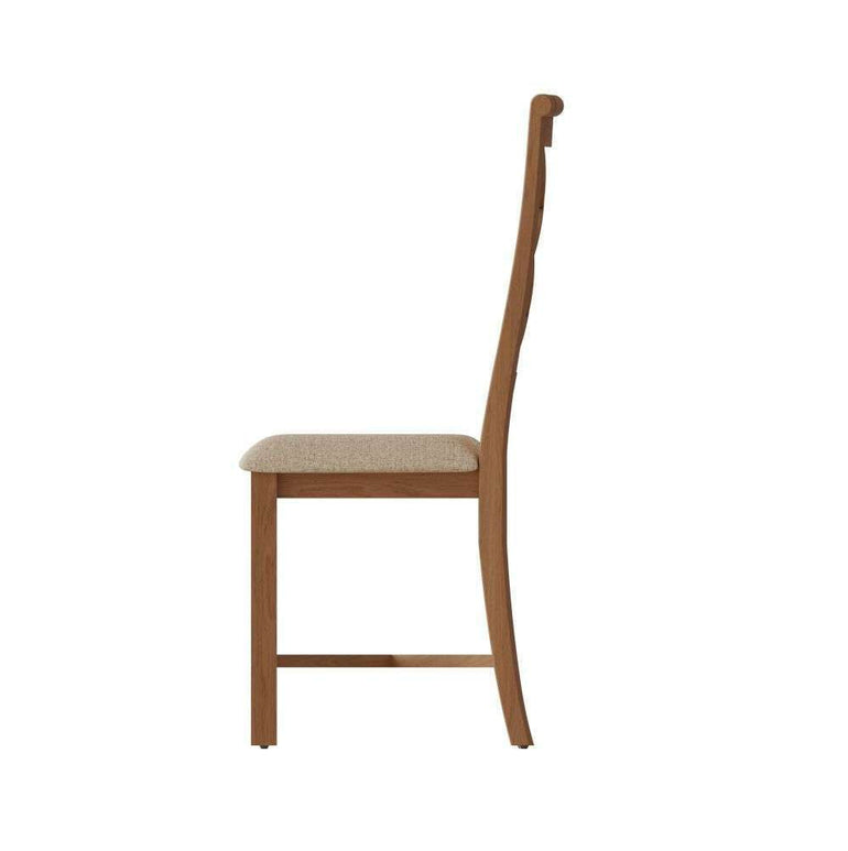 NT dining - Double Cross Back Chair with Fabric Seat