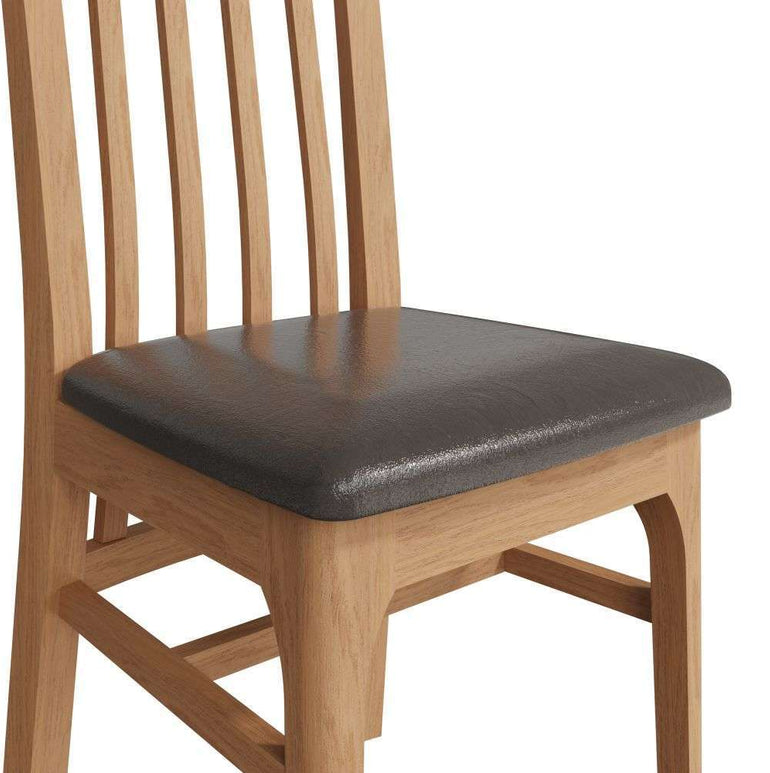NT Dining - Slat Back Chair Pu