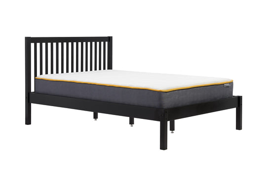 Traditional Shaker-Inspired Nova Bed Frame with Tall Headboard and Solid Slats for Firmer Mattress